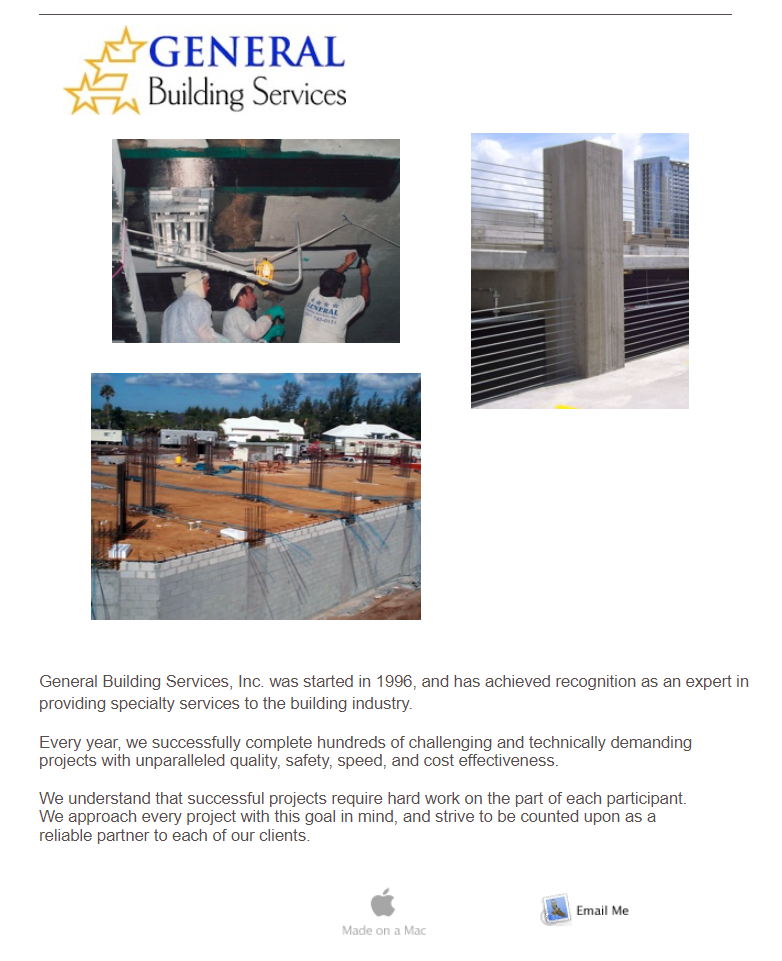 General Building Services, Inc. - Before