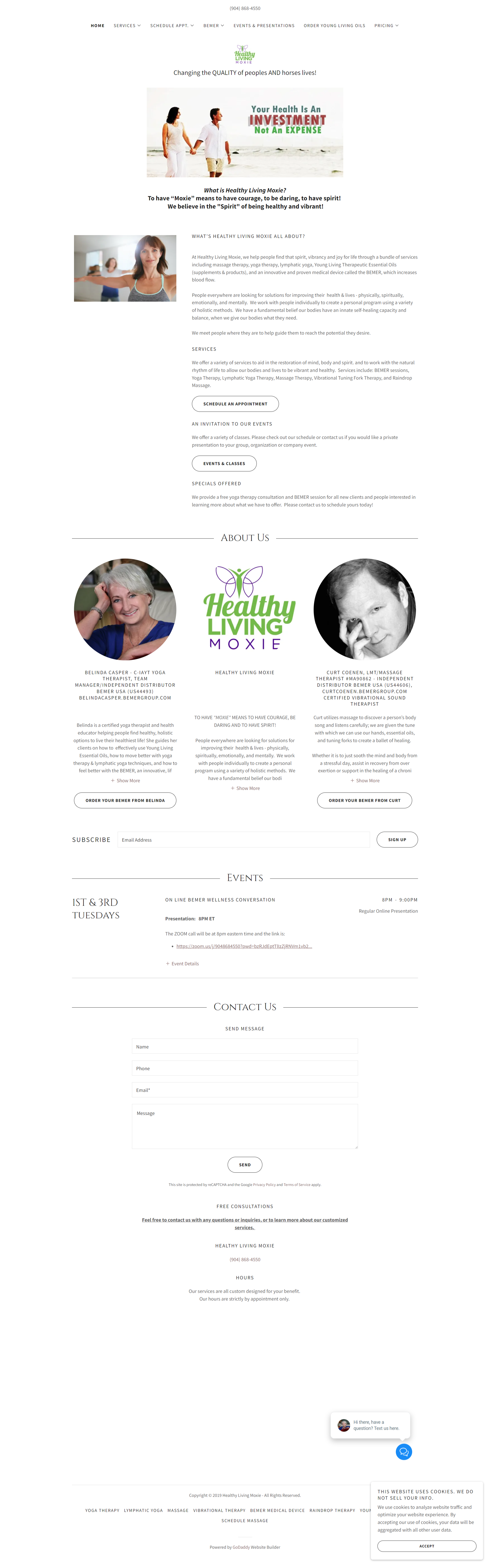 Healthy Living Moxie - Before