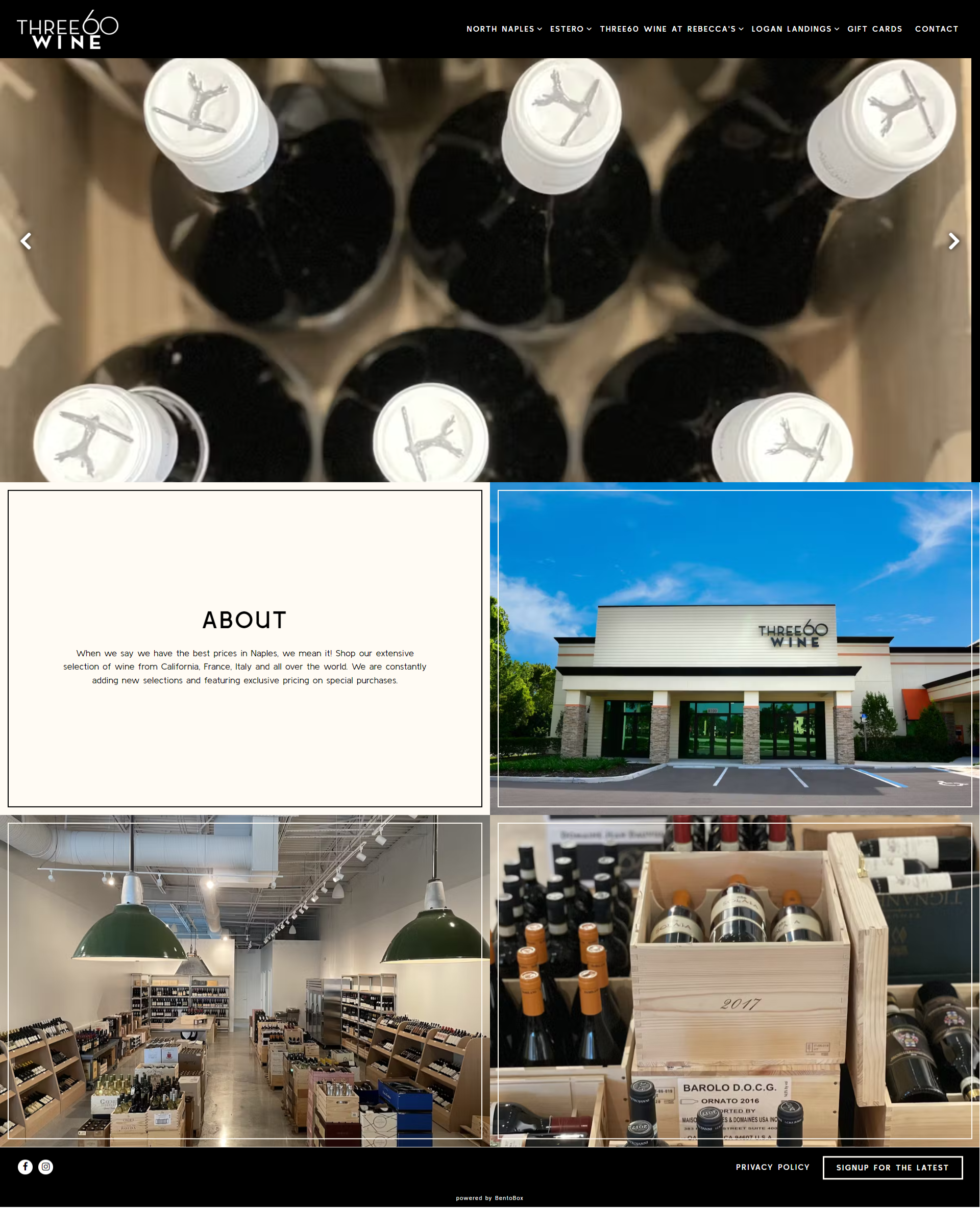 Three60 Wine - Before